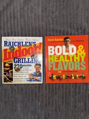 Bold & Healthy Flavors Cookbook - Raichlen's Indoor Grilling Cookbook - Lot